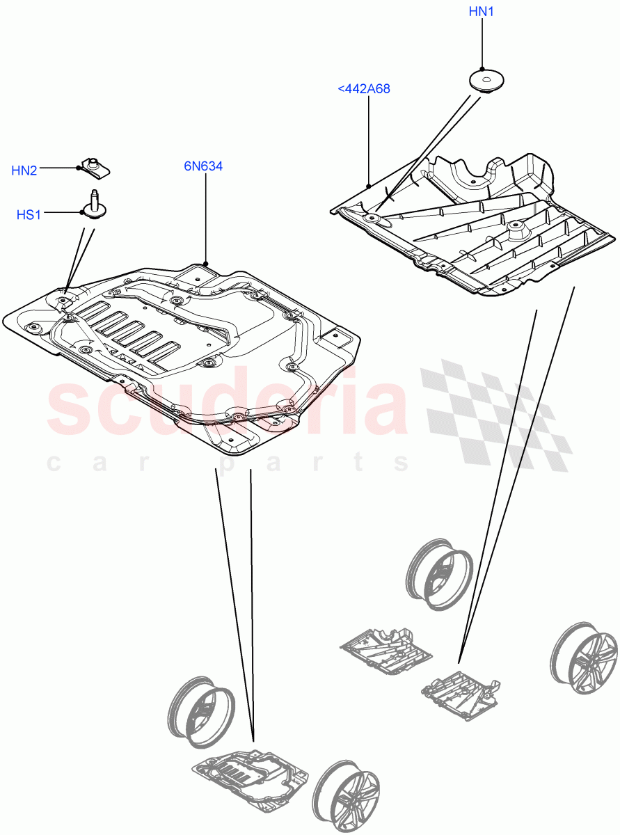 Splash And Heat Shields (Body) (Halewood (UK)) of Land Rover Land Rover Range Rover Evoque (2012-2018) [2.0 Turbo Diesel]