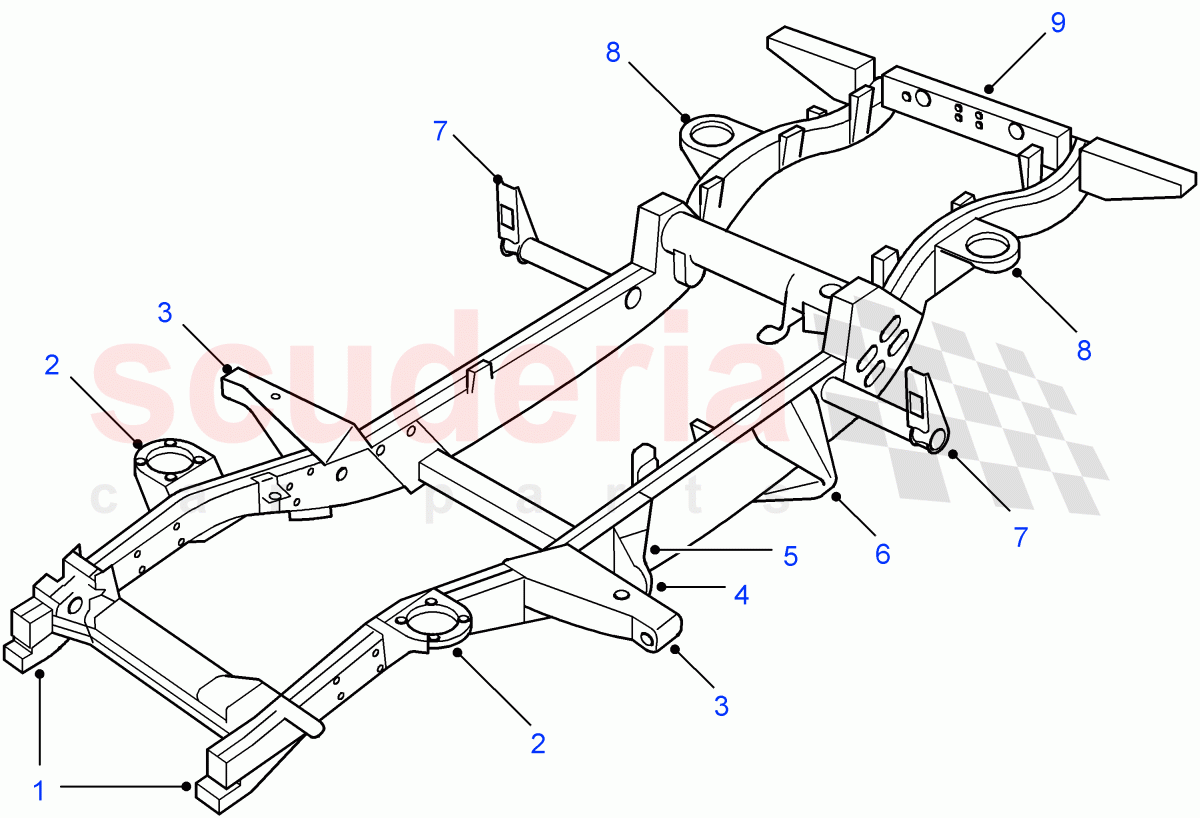 Replacement Outriggers ((V) FROM7A000001) of Land Rover Land Rover Defender (2007-2016)