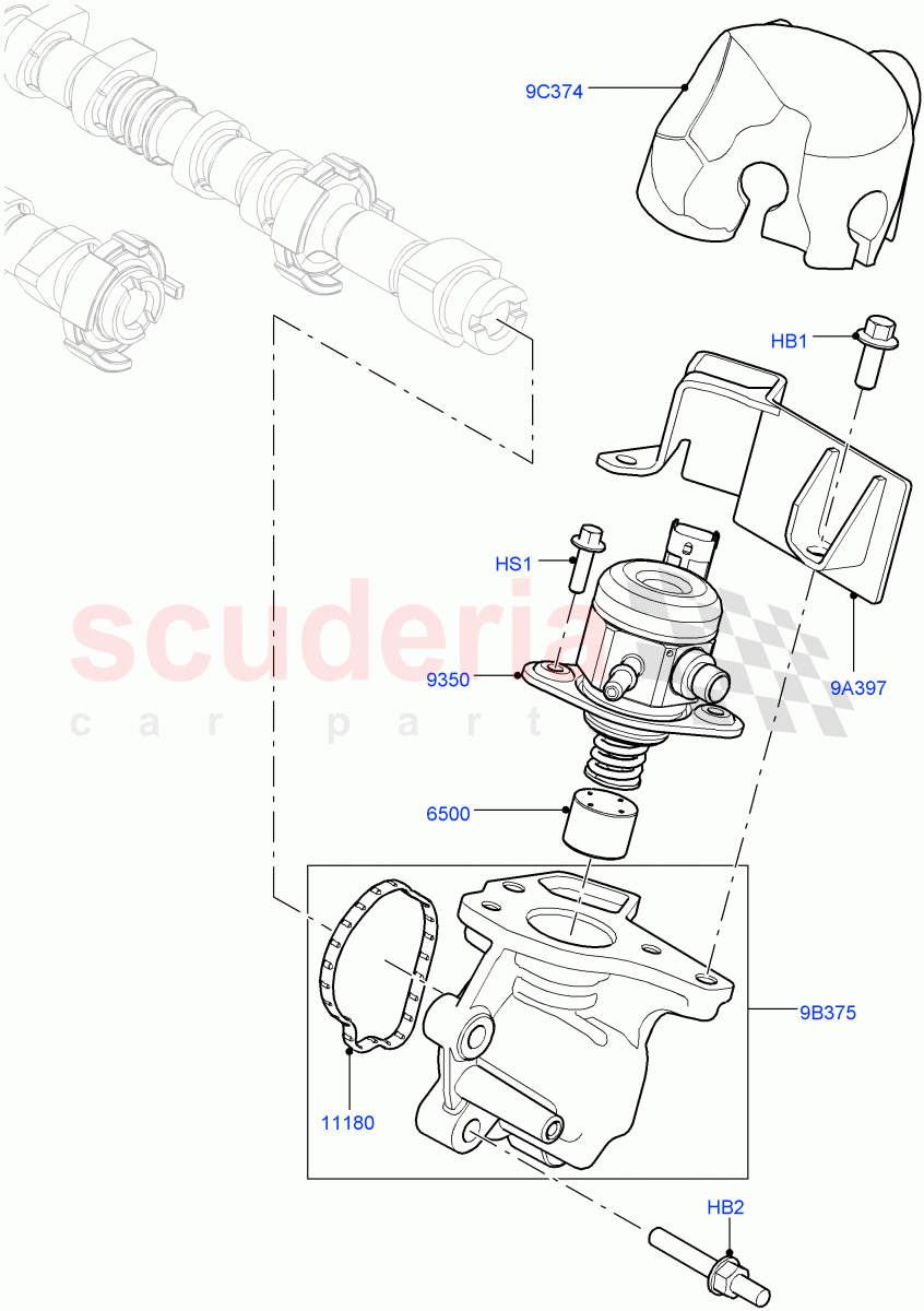 Fuel Injection Pump-Engine Mounted (2.0L 16V TIVCT T/C 240PS Petrol, Changsu (China)) ((V) FROMEG000001) of Land Rover Land Rover Discovery Sport (2015+) [2.0 Turbo Petrol GTDI]