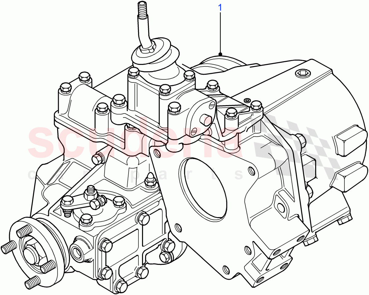 Transfer Drive ((V) FROM7A000001) of Land Rover Land Rover Defender (2007-2016)