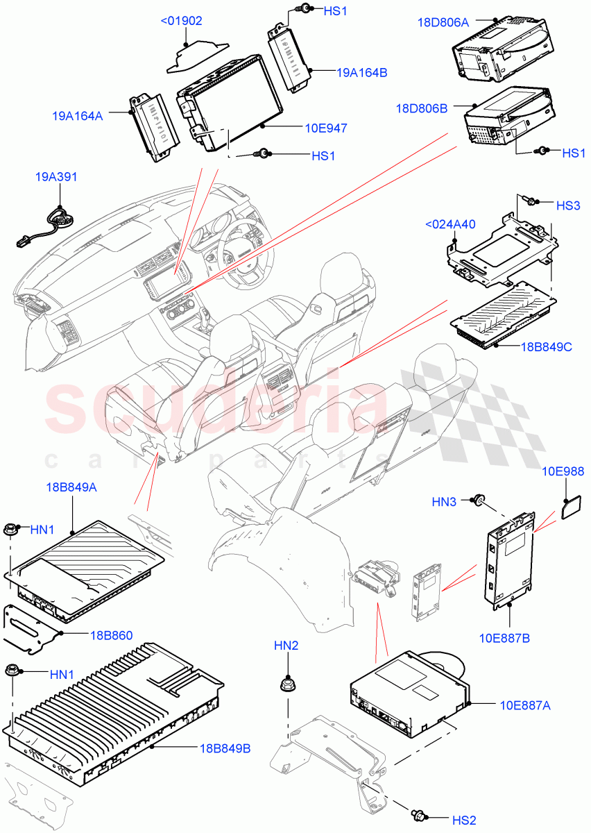 Audio Equipment - Original Fit ((V) TOHA999999) of Land Rover Land Rover Range Rover Sport (2014+) [3.0 I6 Turbo Diesel AJ20D6]