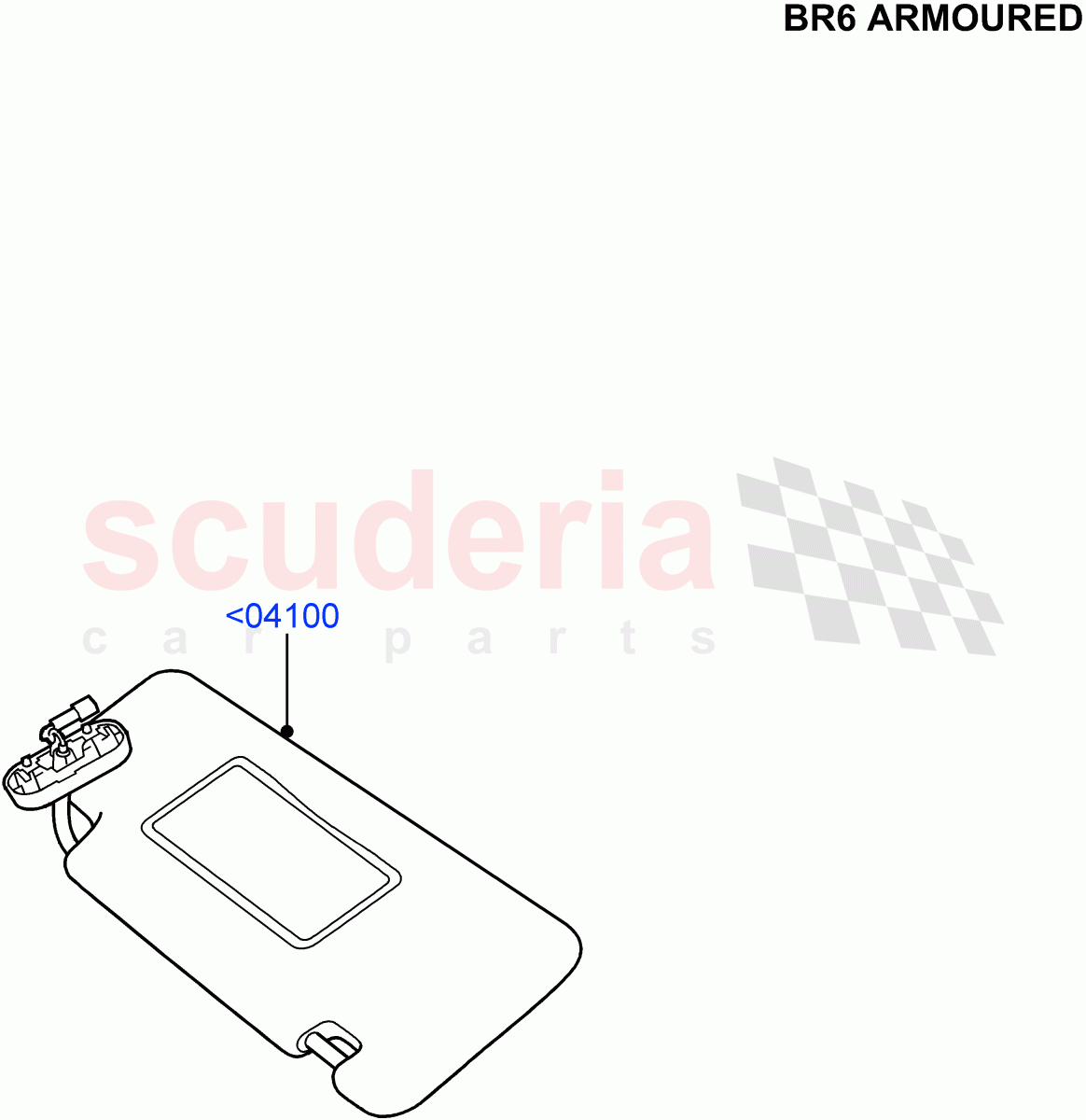 Headlining And Sun Visors (With B6 Level Armouring) ((V) FROMAA000001) of Land Rover Land Rover Discovery 4 (2010-2016) [5.0 OHC SGDI NA V8 Petrol]