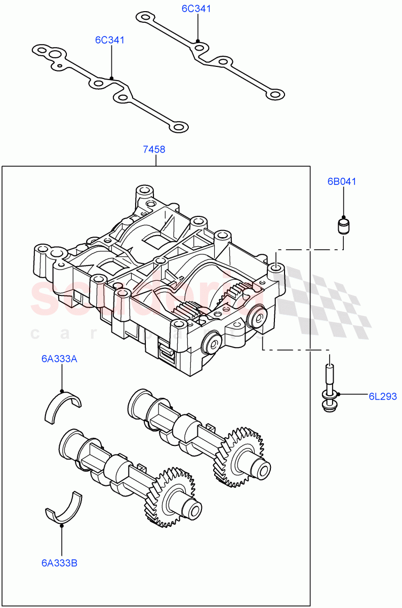 Balance Shafts And Drive (2.2L DOHC EFI TC DW12, 2.2L CR DI 16V Diesel) of Land Rover Land Rover Range Rover Evoque (2012-2018) [2.2 Single Turbo Diesel]