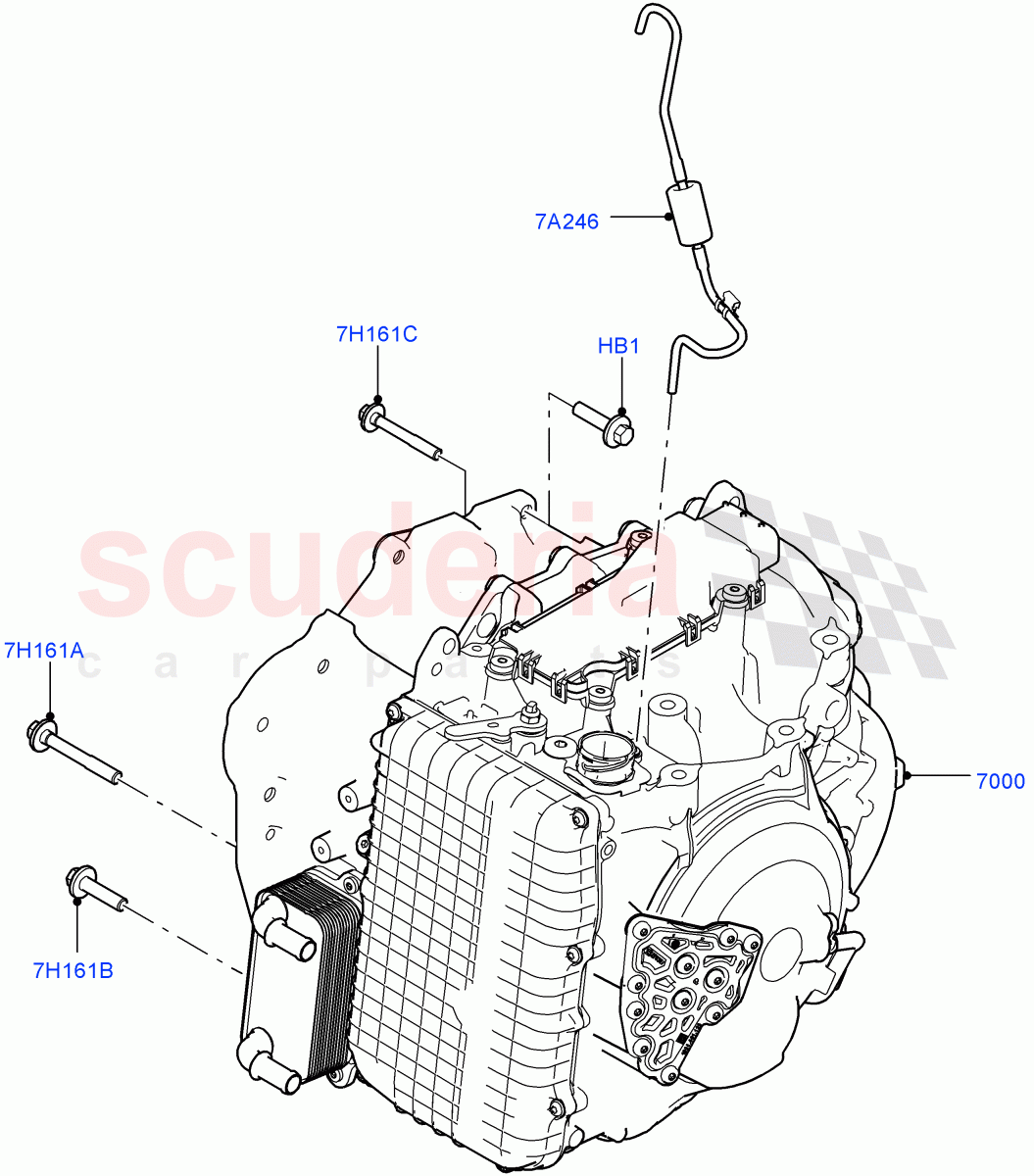 Auto Trans Assy & Speedometer Drive (2.2L CR DI 16V Diesel, 9 Speed Auto AWD, Halewood (UK)) ((V) FROMEH000001) of Land Rover Land Rover Range Rover Evoque (2012-2018) [2.0 Turbo Diesel]