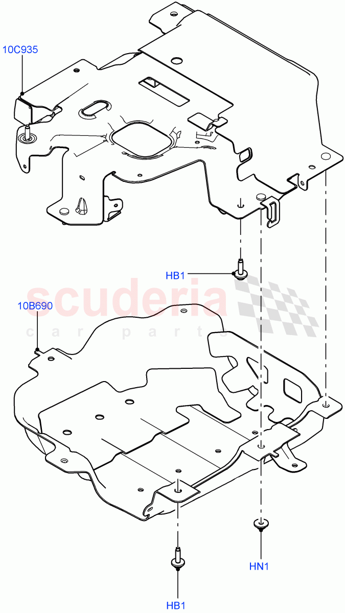 Hybrid Electrical Modules (Charger Cradle) (2.0L AJ200P Hi PHEV, 8HP Gen3 Hybrid Trans) ((V) FROMJA000001) of Land Rover Land Rover Range Rover (2012-2021) [5.0 OHC SGDI NA V8 Petrol]