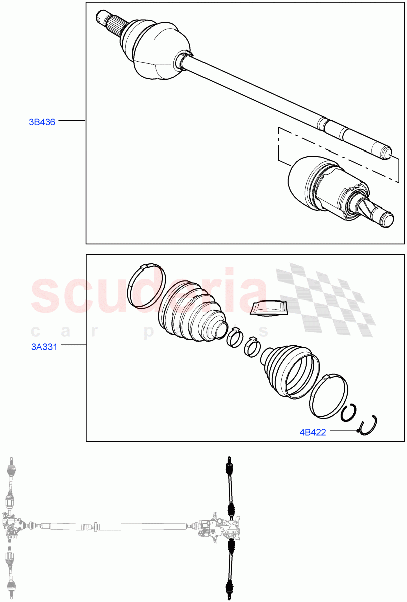 Drive Shaft - Rear Axle Drive (Changsu (China)) ((V) FROMEG000001) of Land Rover Land Rover Range Rover Evoque (2012-2018) [2.0 Turbo Petrol AJ200P]