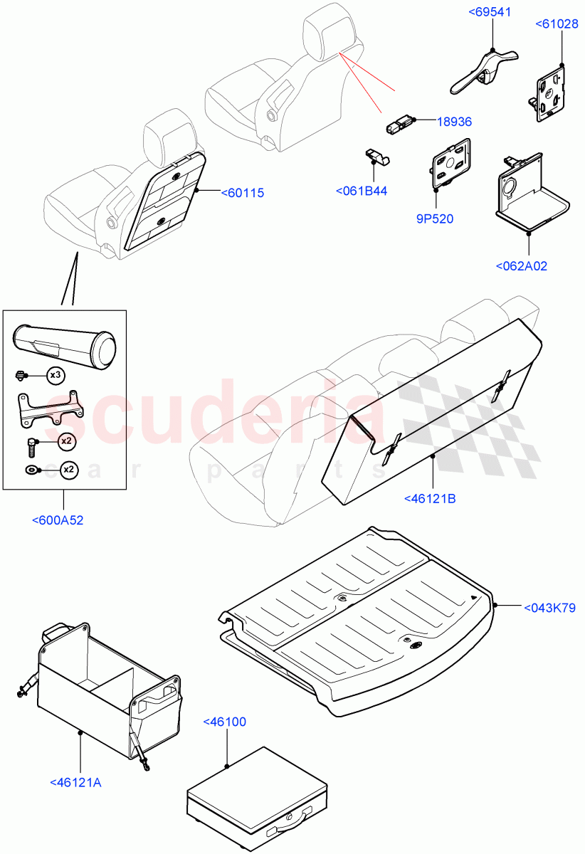 Storage (Accessory) (Halewood (UK), Itatiaia (Brazil)) of Land Rover Land Rover Range Rover Evoque (2012-2018) [2.0 Turbo Diesel]