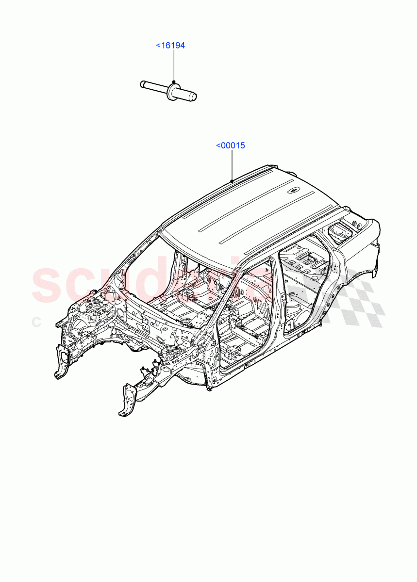 Bodyshell (5 Door, Itatiaia (Brazil)) ((V) FROMGT000001) of Land Rover Land Rover Range Rover Evoque (2012-2018) [2.0 Turbo Diesel]