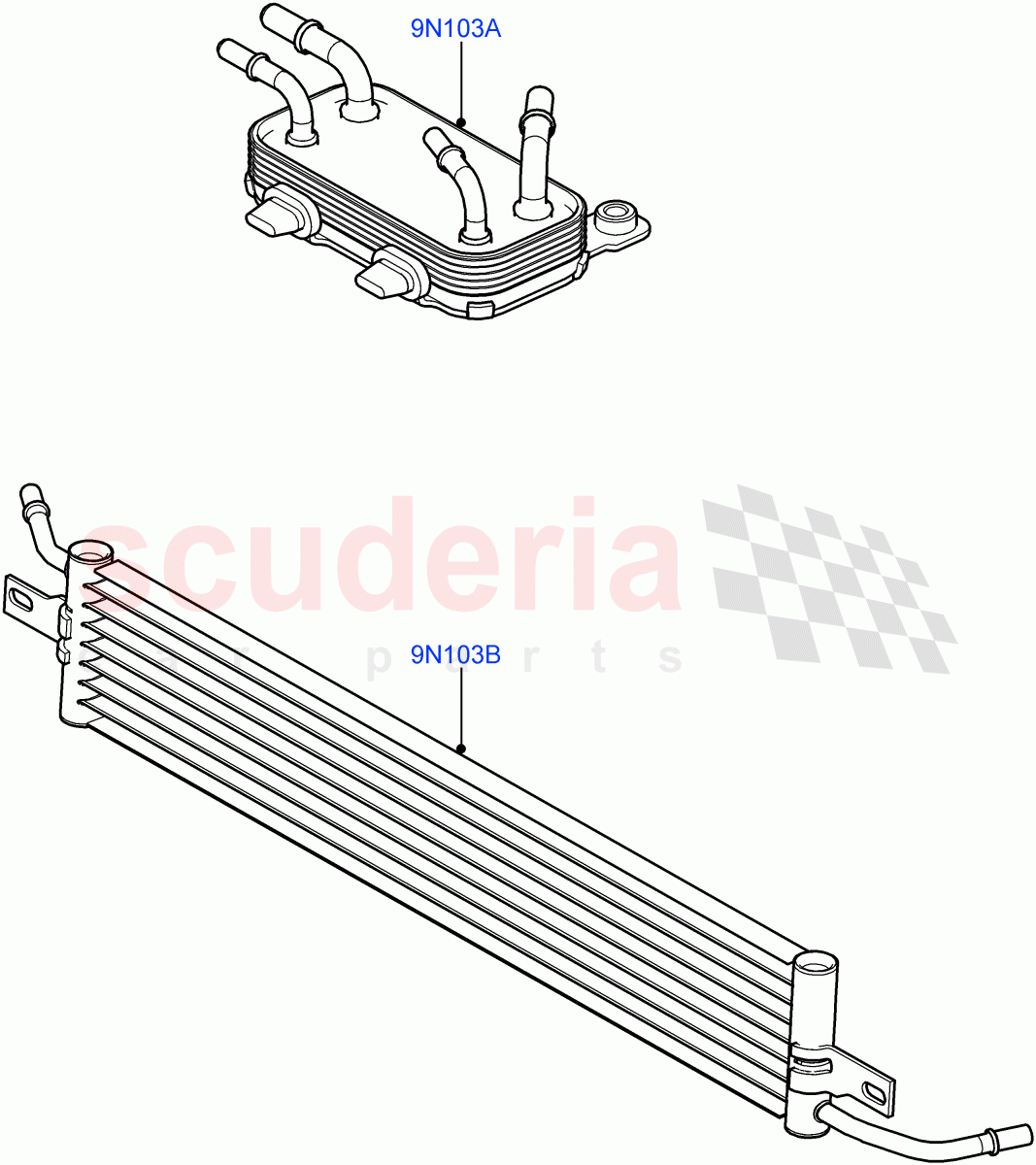 Fuel Cooler Assembly (3.6L V8 32V DOHC EFi Diesel Lion) ((V) FROMAA000001) of Land Rover Land Rover Range Rover Sport (2010-2013) [3.6 V8 32V DOHC EFI Diesel]