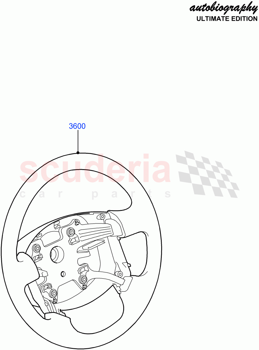 Steering Wheel (Autobiography Ultimate Edition) ((V) FROMBA344356) of Land Rover Land Rover Range Rover (2010-2012) [4.4 DOHC Diesel V8 DITC]