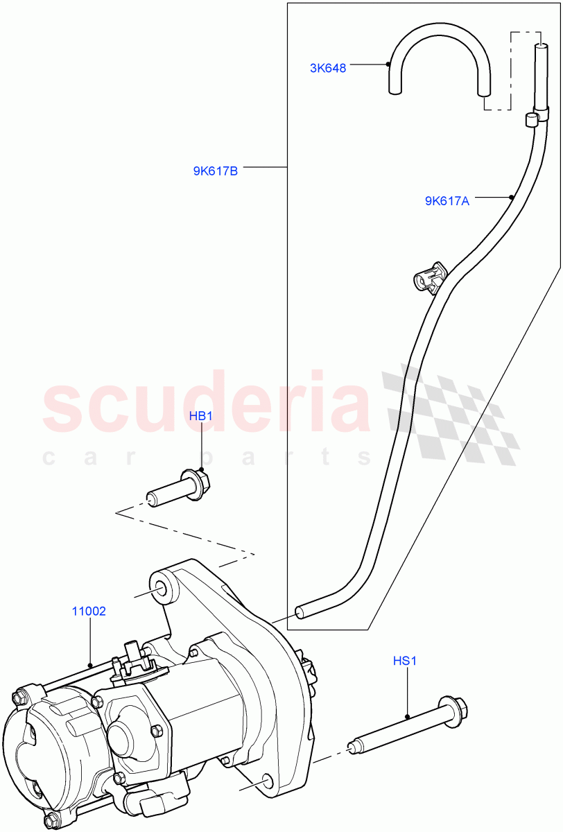 Starter Motor (5.0L OHC SGDI NA V8 Petrol - AJ133) ((V) FROMAA000001) of Land Rover Land Rover Range Rover (2010-2012) [5.0 OHC SGDI NA V8 Petrol]