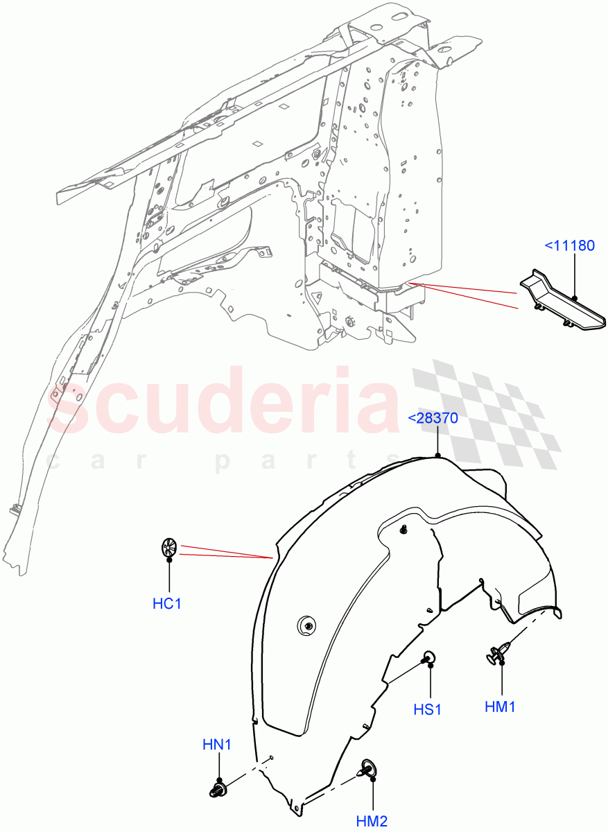 Side Panels - Inner (Wheelarch) of Land Rover Land Rover Defender (2020+) [2.0 Turbo Diesel]