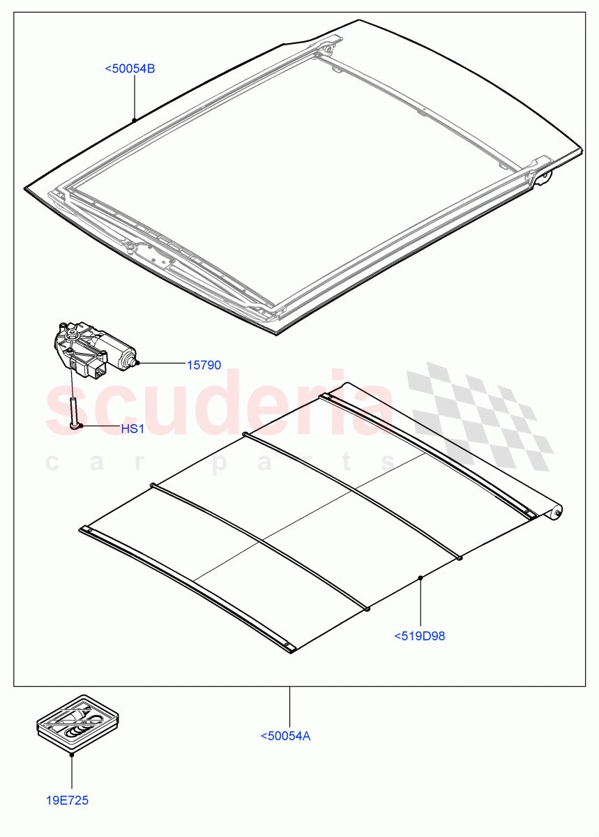 Panoramic Glass Roof (With Roof Conversion-Panorama Roof, Halewood (UK)) of Land Rover Land Rover Discovery Sport (2015+) [2.0 Turbo Petrol GTDI]