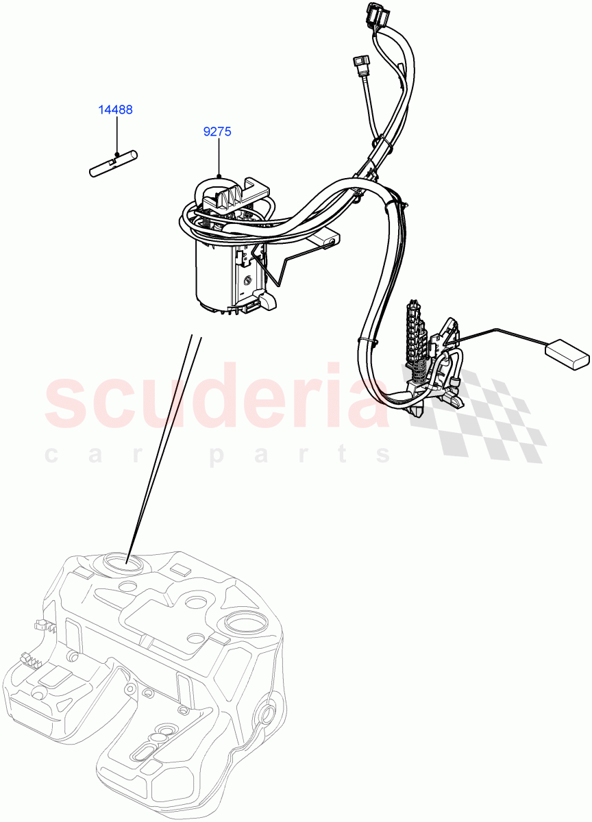 Fuel Pump And Sender Unit (4.4L DOHC DITC V8 Diesel) ((V) FROMBA000001) of Land Rover Land Rover Range Rover (2010-2012) [4.4 DOHC Diesel V8 DITC]