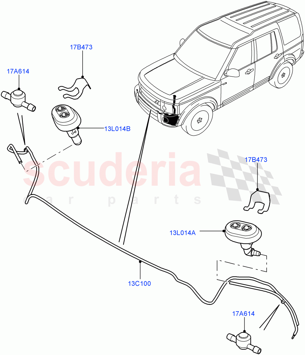 Headlamp Washer ((V) FROMAA000001) of Land Rover Land Rover Discovery 4 (2010-2016) [5.0 OHC SGDI NA V8 Petrol]