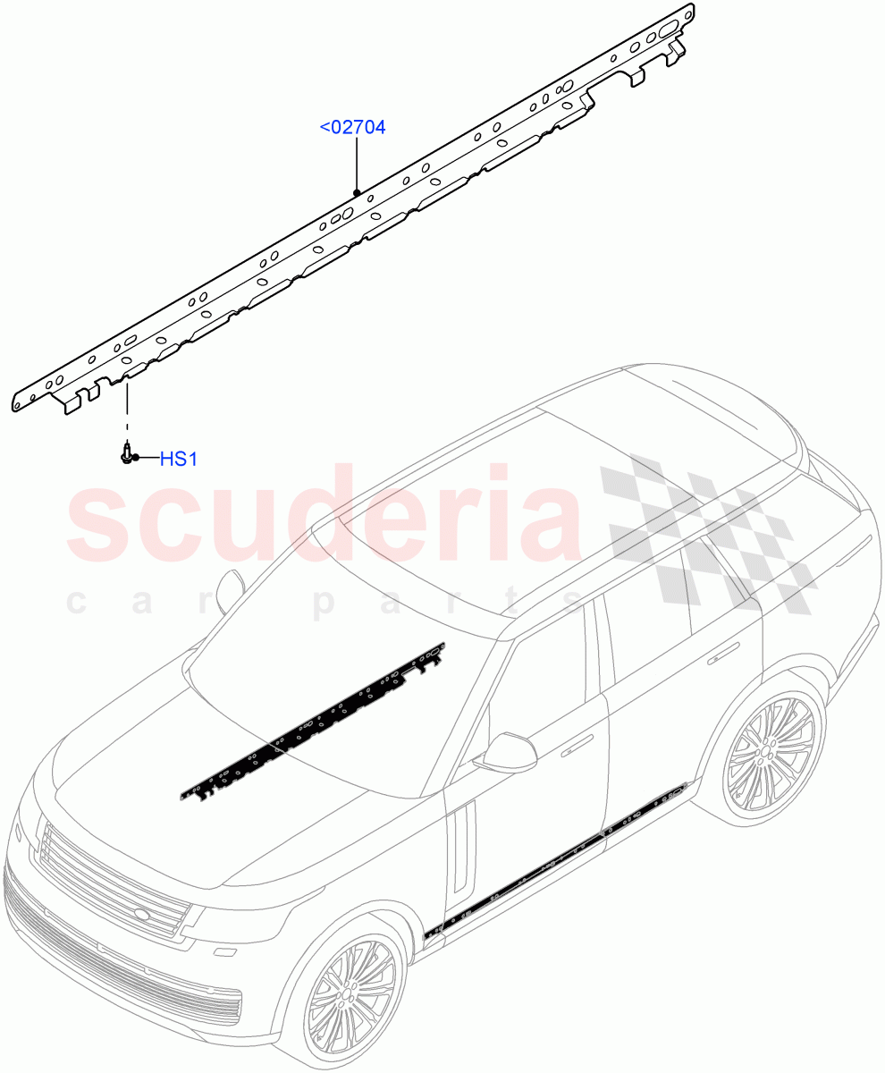 Front Floor - Floor Side (Front Floor, Mid Floor) of Land Rover Land Rover Range Rover (2022+) [3.0 I6 Turbo Diesel AJ20D6]
