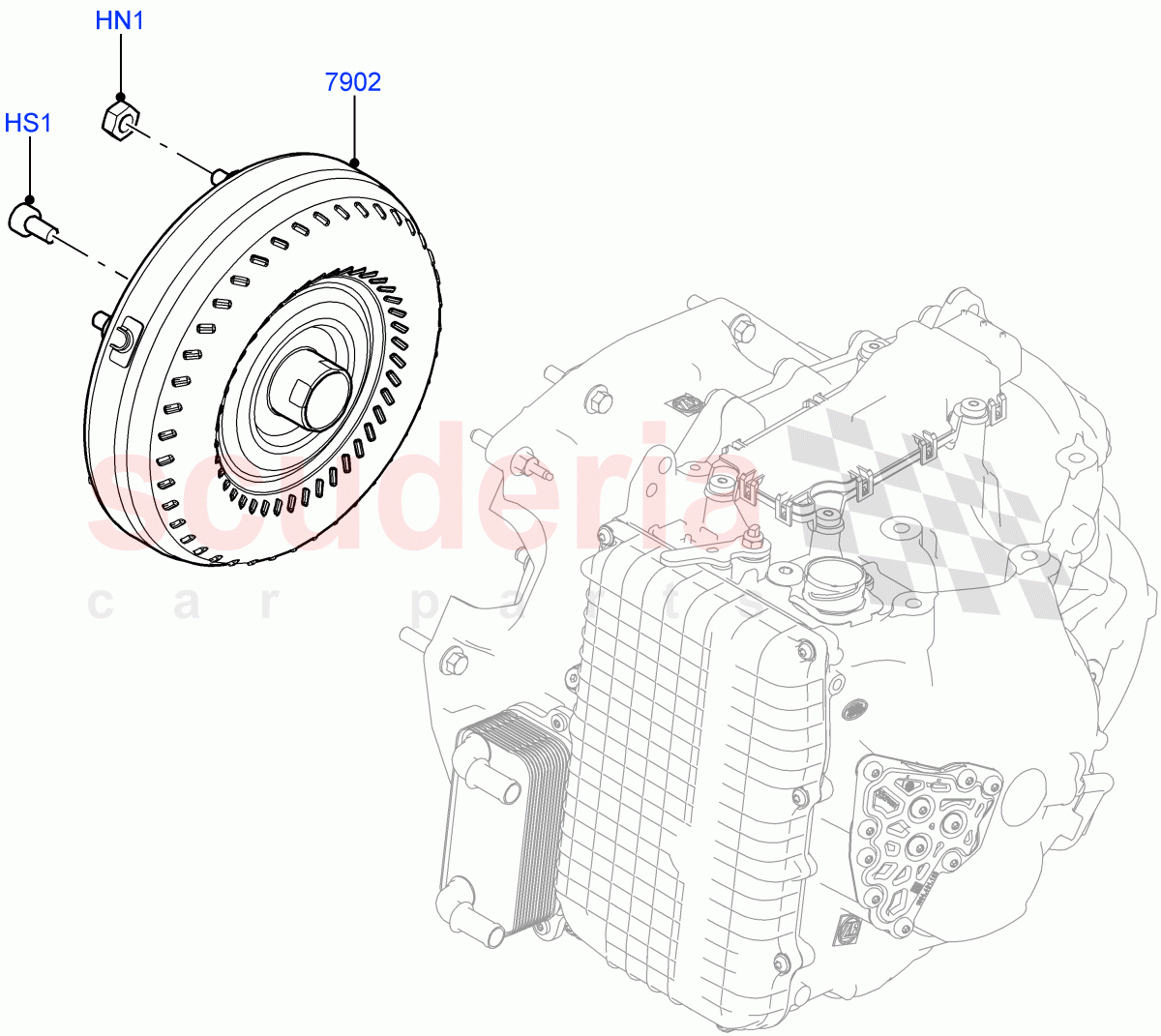 Converter (9 Speed Auto AWD, Itatiaia (Brazil)) ((V) FROMGT000001) of Land Rover Land Rover Discovery Sport (2015+) [2.0 Turbo Petrol GTDI]