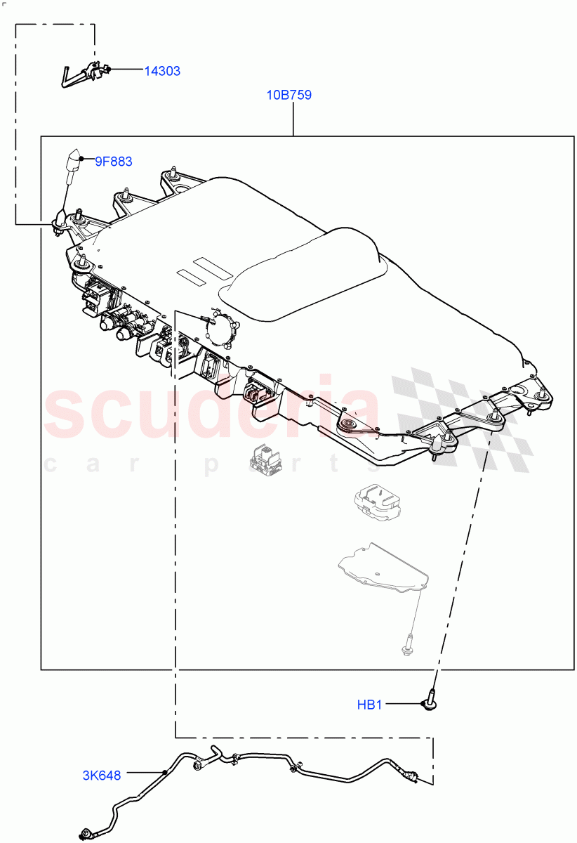 Hybrid Electrical Modules (Traction Battery) (Electric Engine Battery-PHEV) ((V) FROMLH000001) of Land Rover Land Rover Range Rover Evoque (2019+) [2.0 Turbo Diesel]