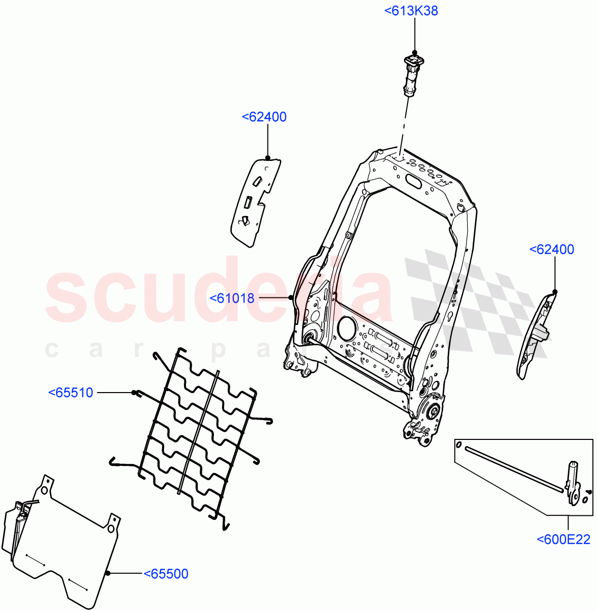 Front Seat Back (Itatiaia (Brazil)) ((V) FROMGT000001) of Land Rover Land Rover Discovery Sport (2015+) [2.0 Turbo Petrol GTDI]