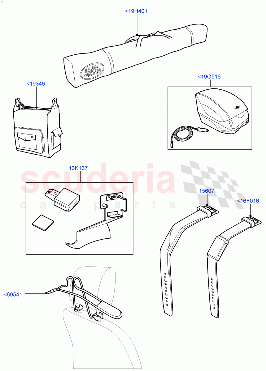 Touring Accessories (Accessory) of Land Rover Land Rover Range Rover (2012-2021) [3.0 I6 Turbo Diesel AJ20D6]