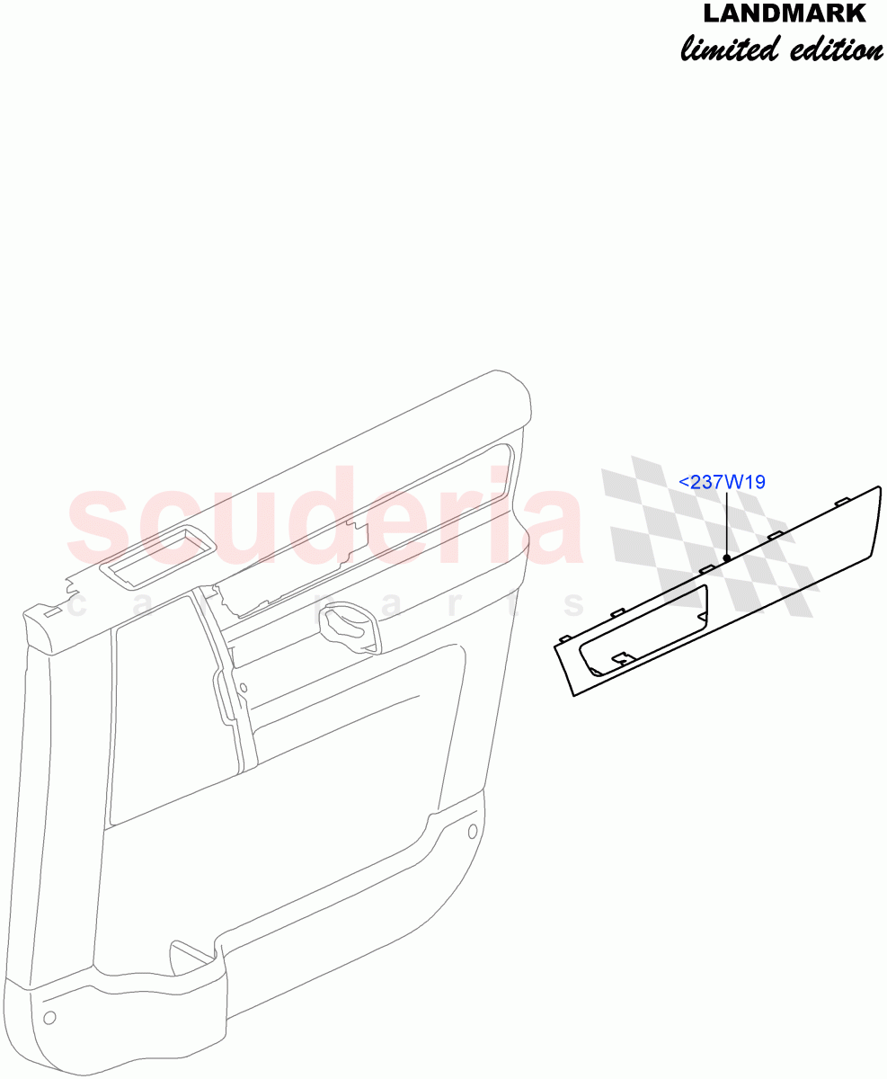 Front Door Trim Installation (Landmark Limited Edition) ((V) FROMBA000001) of Land Rover Land Rover Discovery 4 (2010-2016) [4.0 Petrol V6]