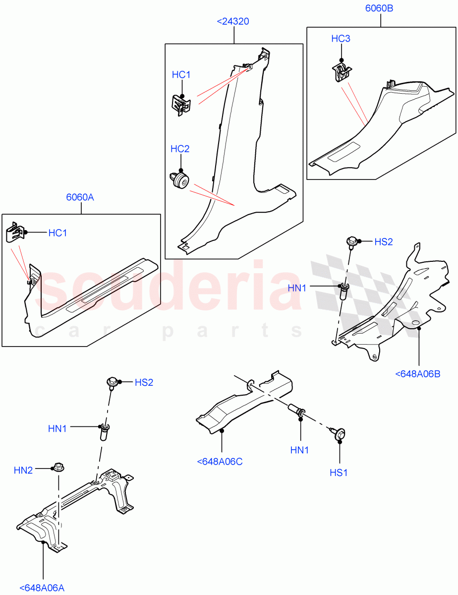 Side Trim (Sill) (Changsu (China)) ((V) FROMFG000001) of Land Rover Land Rover Discovery Sport (2015+) [2.0 Turbo Petrol GTDI]