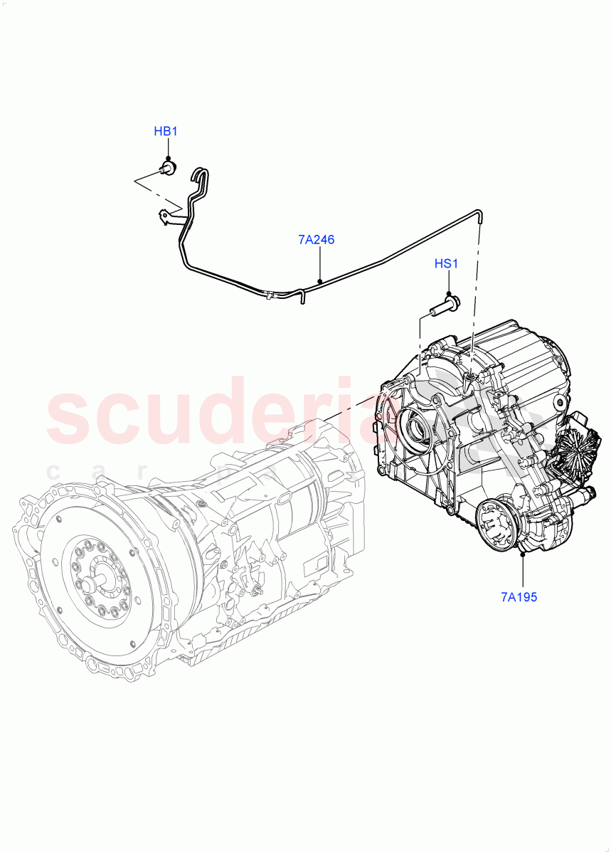 Transfer Drive Case (Nitra Plant Build) (With 2 Spd Trans Case With Ctl Trac) ((V) FROMK2000001, (V) TOL2999999) of Land Rover Land Rover Discovery 5 (2017+) [2.0 Turbo Petrol AJ200P]