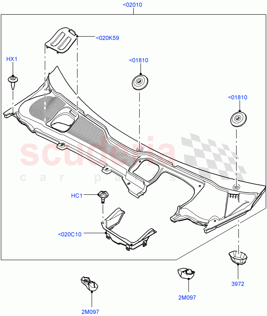 Cowl/Panel And Related Parts (Changsu (China)) ((V) FROMEG000001) of Land Rover Land Rover Range Rover Evoque (2012-2018) [2.0 Turbo Petrol GTDI]