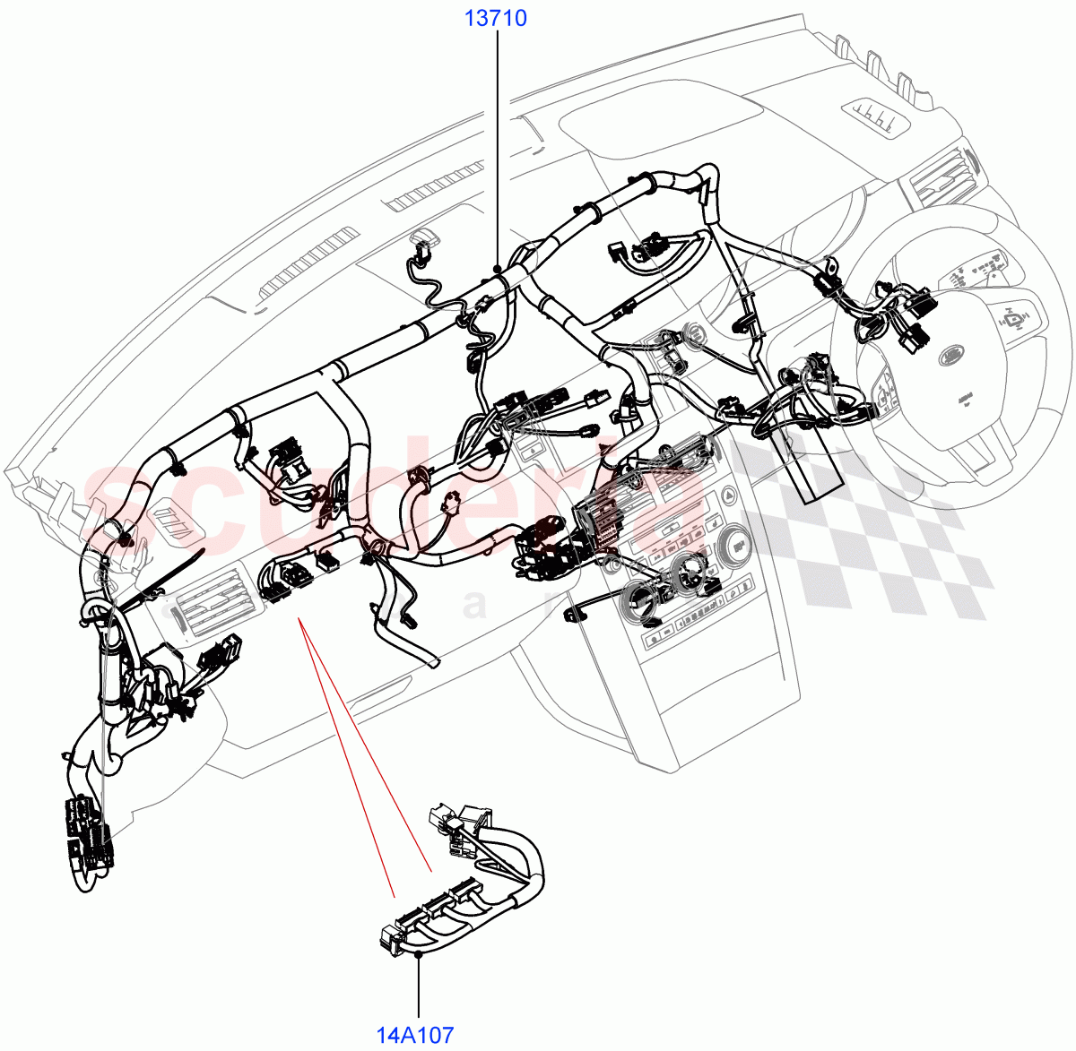 Electrical Wiring - Engine And Dash (Facia) (Halewood (UK)) of Land Rover Land Rover Discovery Sport (2015+) [2.0 Turbo Petrol GTDI]
