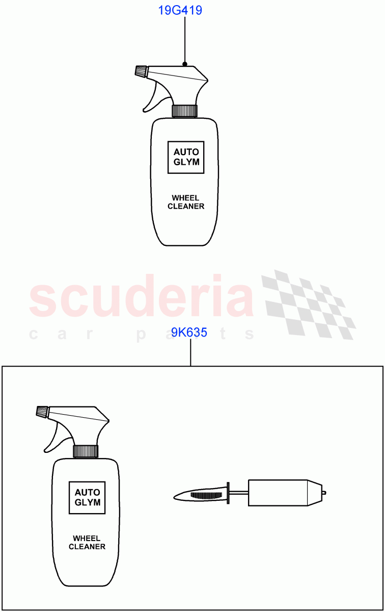 Cleaning Accessories (Exterior) (Halewood (UK)) of Land Rover Land Rover Range Rover Evoque (2019+) [2.0 Turbo Diesel AJ21D4]