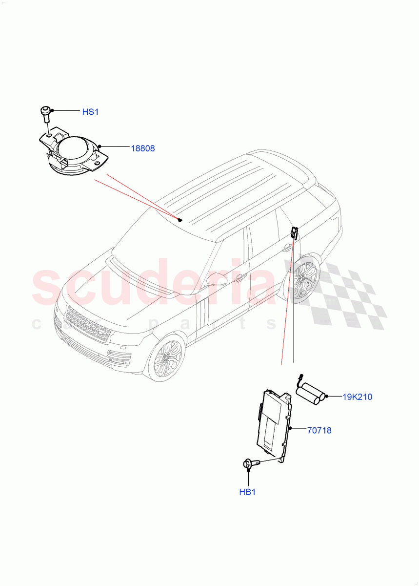 Telematics (Telematics Control Unit) ((V) FROMHA000001) of Land Rover Land Rover Range Rover (2012-2021) [5.0 OHC SGDI NA V8 Petrol]