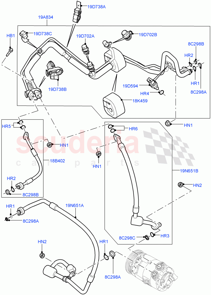 Air Conditioning System (Changsu (China)) ((V) FROMEG000001) of Land Rover Land Rover Range Rover Evoque (2012-2018) [2.2 Single Turbo Diesel]
