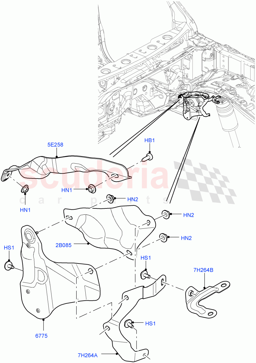 Splash And Heat Shields (Body) ((V) FROMAA000001) of Land Rover Land Rover Discovery 4 (2010-2016) [3.0 Diesel 24V DOHC TC]