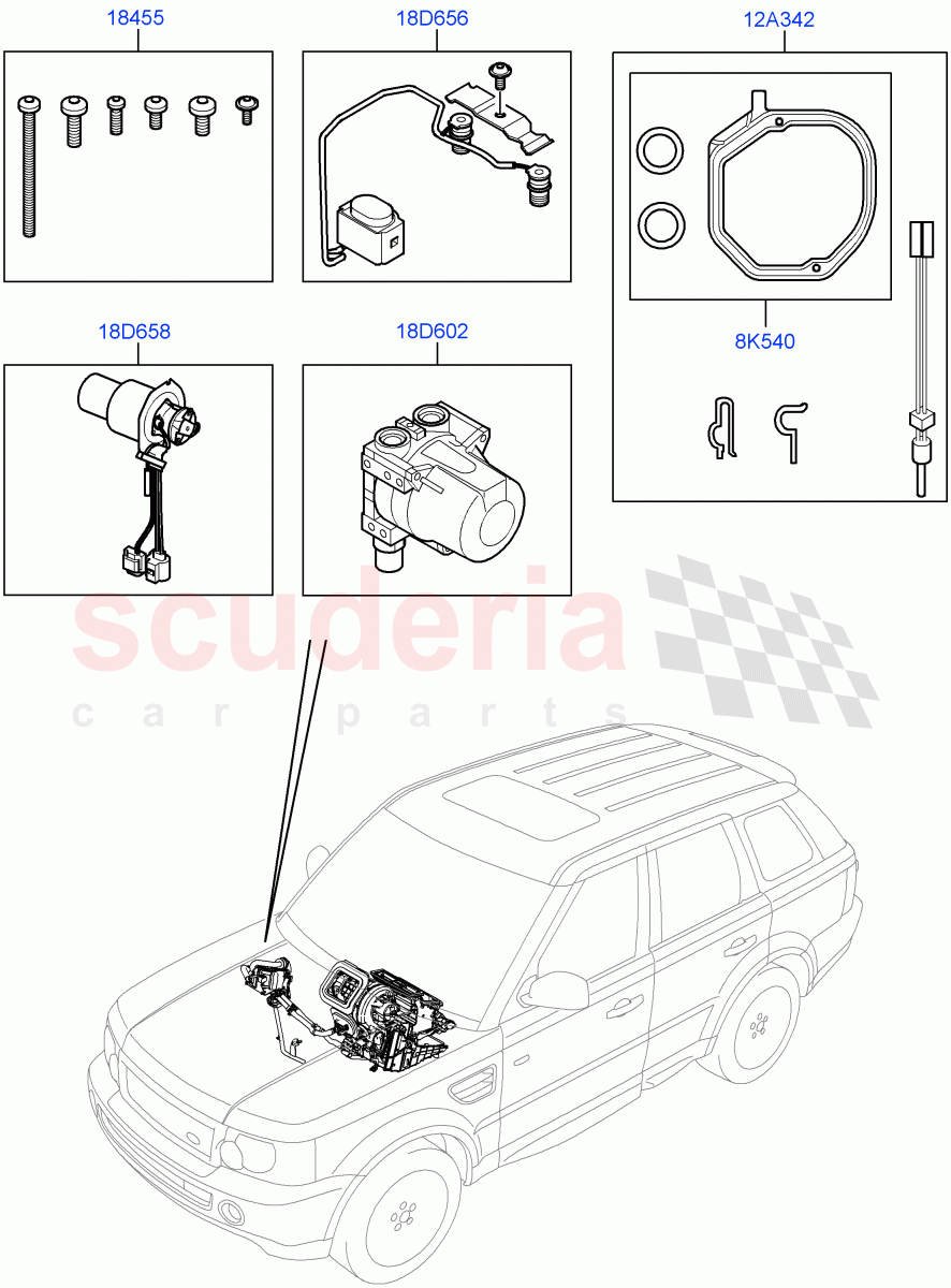 Auxiliary Fuel Fired Pre-Heater (Page C) (With Fuel Fired Heater) ((V) FROMAA000001) of Land Rover Land Rover Range Rover Sport (2010-2013) [5.0 OHC SGDI SC V8 Petrol]