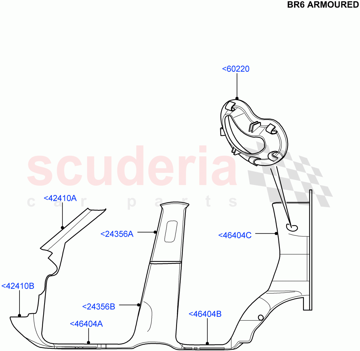 Side Trim (With B6 Level Armouring) ((V) FROMAA000001) of Land Rover Land Rover Discovery 4 (2010-2016) [5.0 OHC SGDI NA V8 Petrol]