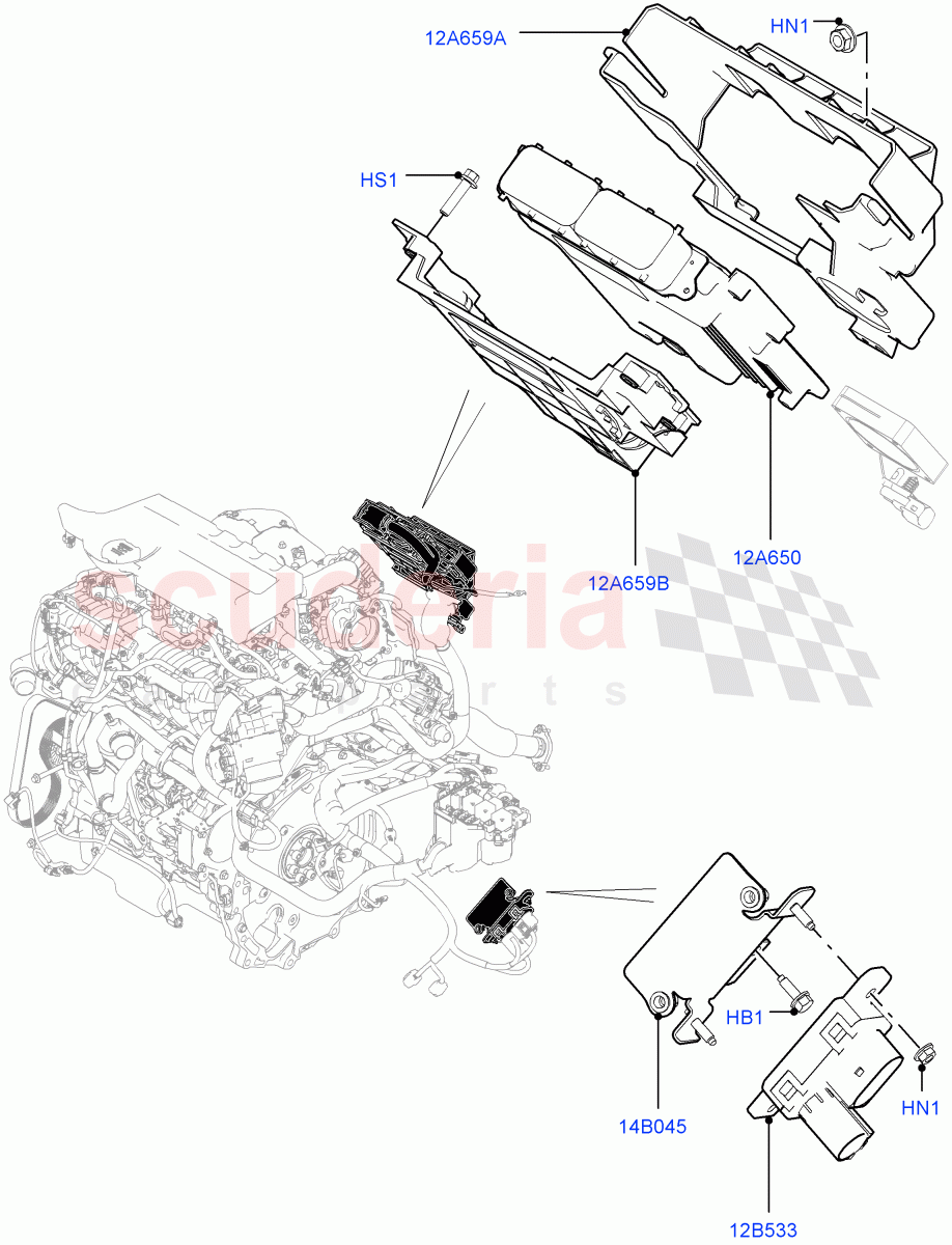 Engine Modules And Sensors (2.0L I4 DSL MID DOHC AJ200, Halewood (UK)) of Land Rover Land Rover Discovery Sport (2015+) [2.0 Turbo Diesel]