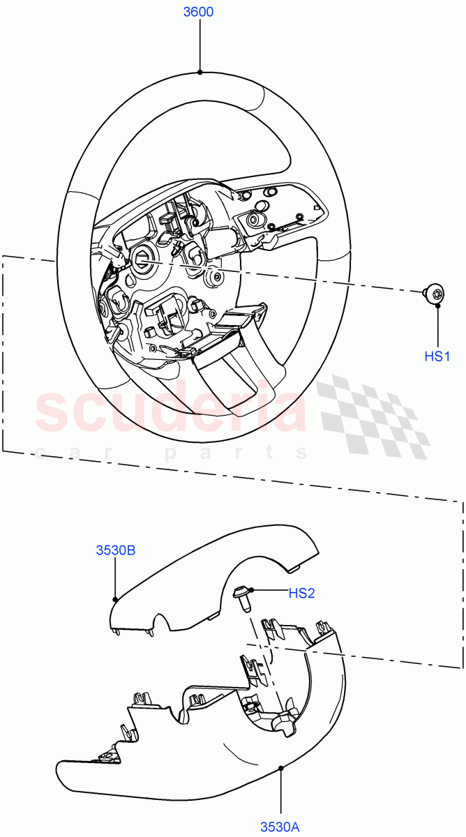 Steering Wheel (Halewood (UK)) of Land Rover Land Rover Range Rover Evoque (2012-2018) [2.0 Turbo Diesel]