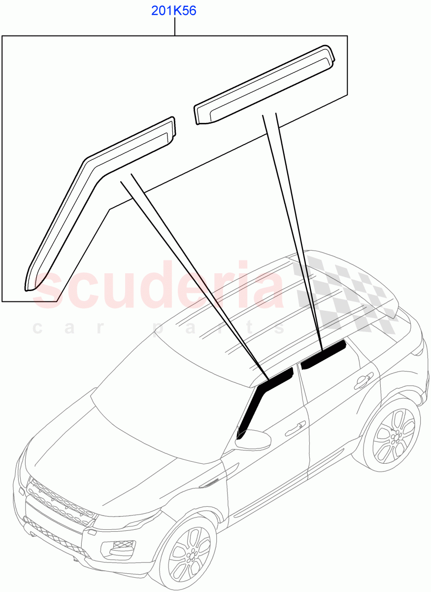 Exterior Body Styling Items (Side) (Halewood (UK), Itatiaia (Brazil)) of Land Rover Land Rover Range Rover Evoque (2012-2018) [2.0 Turbo Petrol GTDI]