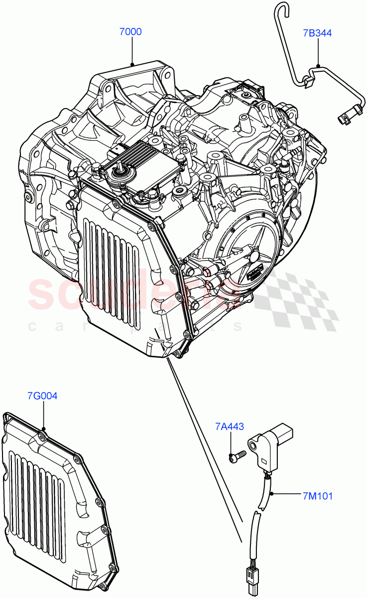Auto Trans Assy & Speedometer Drive (6 Speed Auto AWF21 AWD) of Land Rover Land Rover Range Rover Evoque (2012-2018) [2.0 Turbo Petrol GTDI]