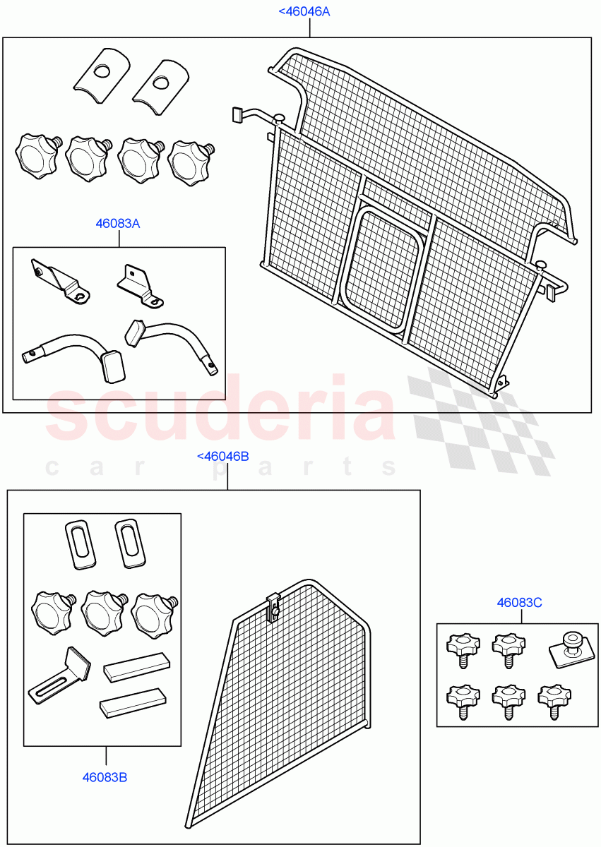 Dog Guard/Partition (Accessory) ((V) TO9A999999) of Land Rover Land Rover Range Rover Sport (2005-2009) [2.7 Diesel V6]