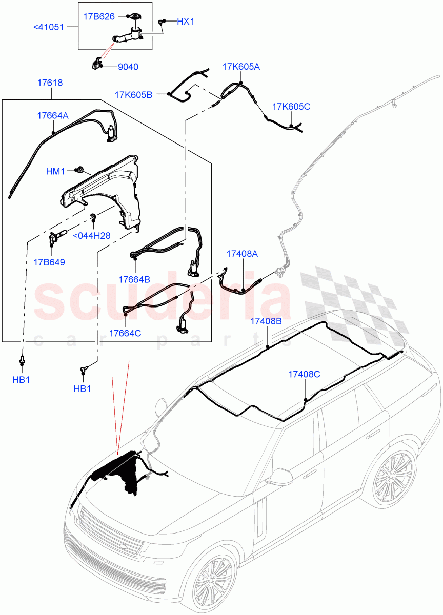 Windscreen Washer of Land Rover Land Rover Range Rover (2022+) [3.0 I6 Turbo Diesel AJ20D6]