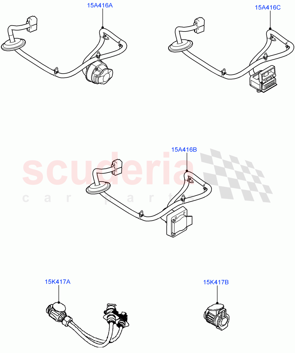 Towing Electrics (Accessory) (Halewood (UK), Itatiaia (Brazil)) of Land Rover Land Rover Discovery Sport (2015+) [2.0 Turbo Petrol GTDI]