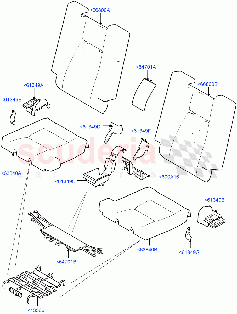 Rear Seat Pads/Valances & Heating (Row 3) (Changsu (China), Third Row Dual Individual Seat, With 3rd Row Double Seat) ((V) FROMFG000001) of Land Rover Land Rover Discovery Sport (2015+) [2.0 Turbo Diesel]