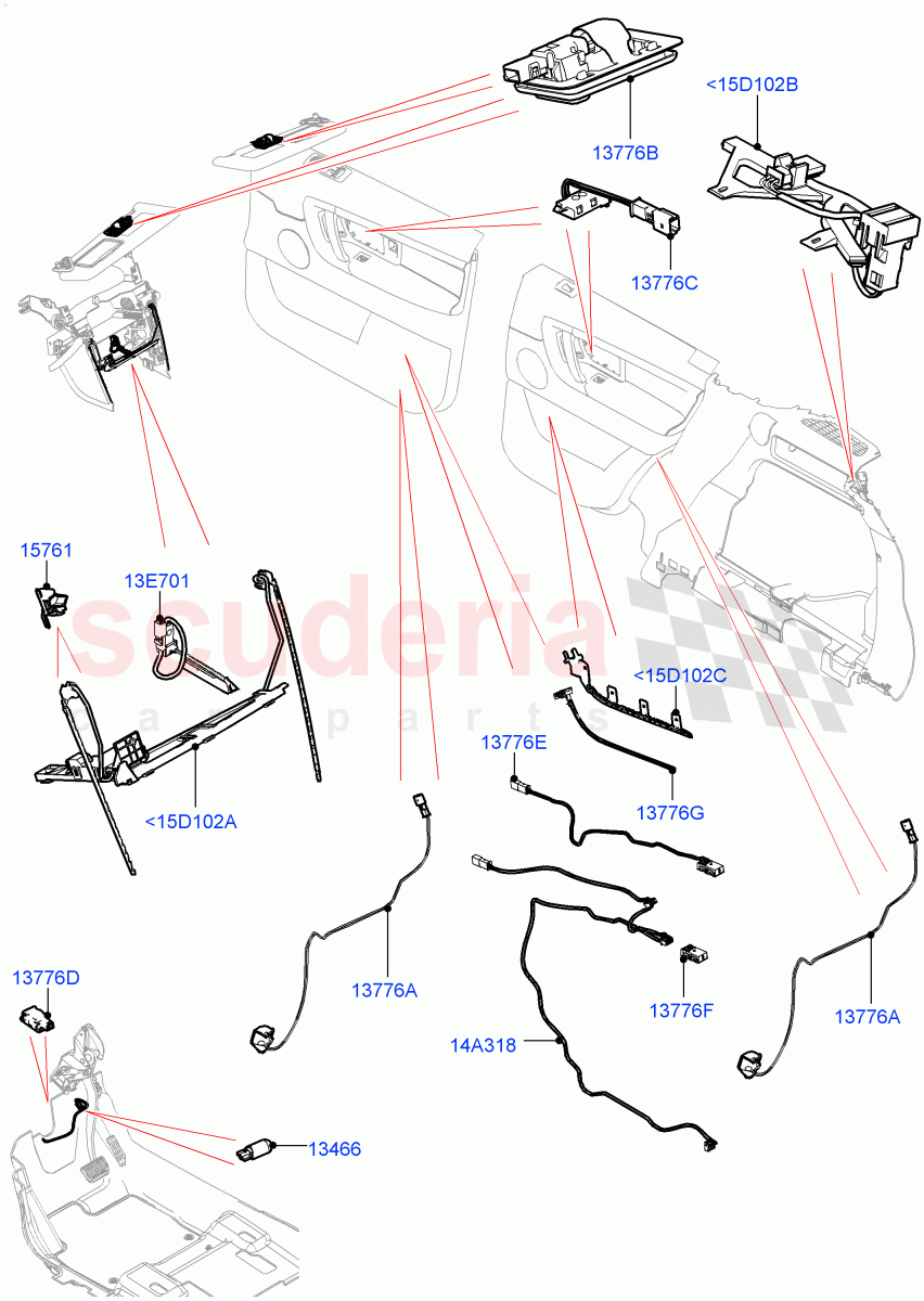 Interior Lamps (Changsu (China)) ((V) FROMKG446857) of Land Rover Land Rover Discovery Sport (2015+) [2.0 Turbo Diesel]