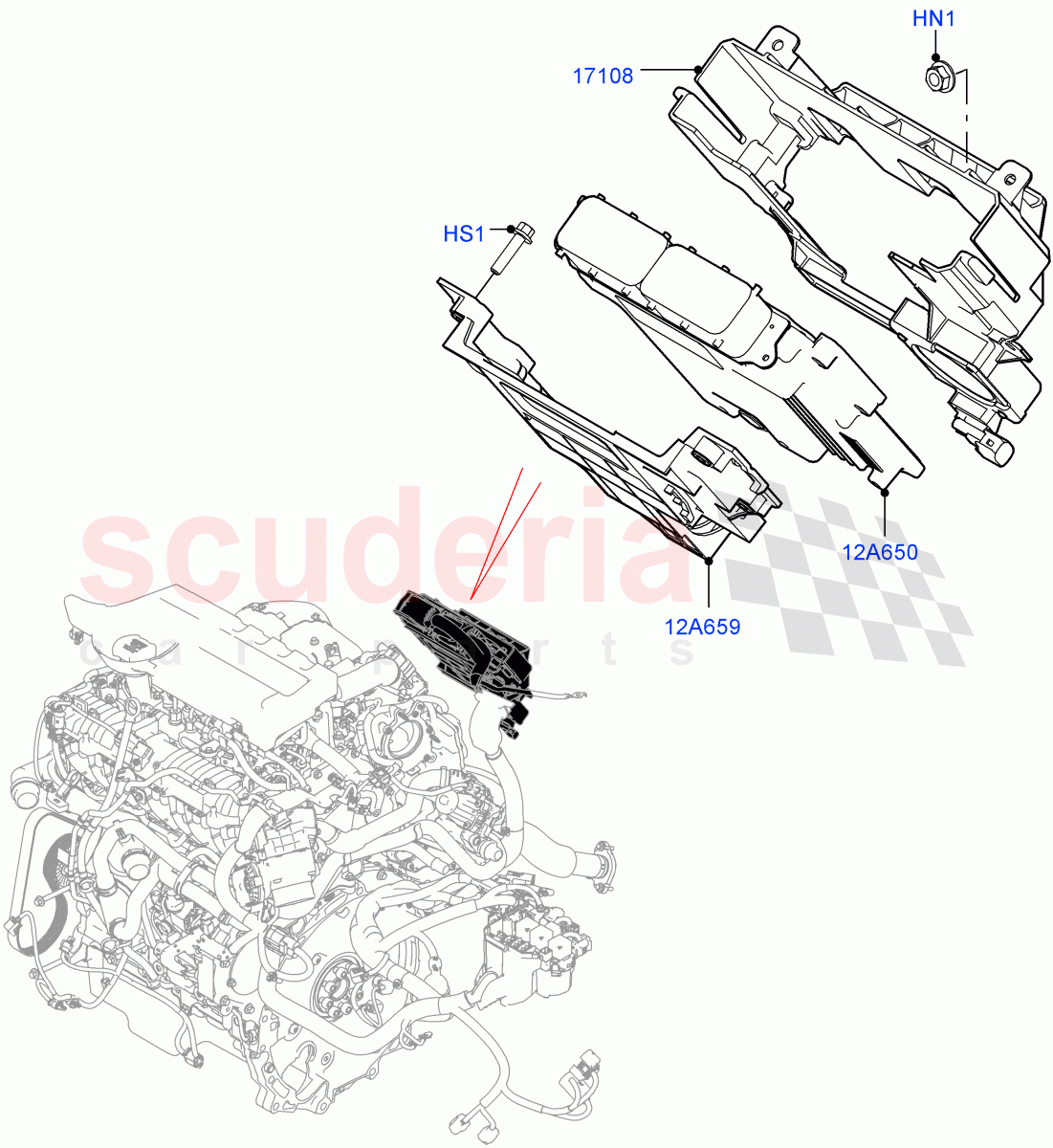 Engine Modules And Sensors (2.0L AJ20P4 Petrol Mid PTA, Changsu (China)) of Land Rover Land Rover Range Rover Evoque (2019+) [2.0 Turbo Petrol AJ200P]
