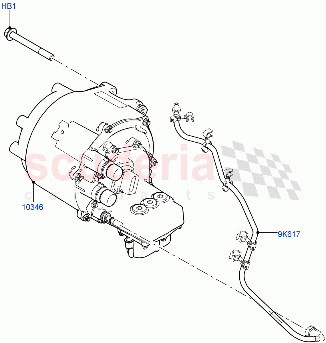 Alternator And Mountings (Itatiaia (Brazil), Electric Engine Battery-PHEV) of Land Rover Land Rover Range Rover Evoque (2019+) [2.0 Turbo Diesel]