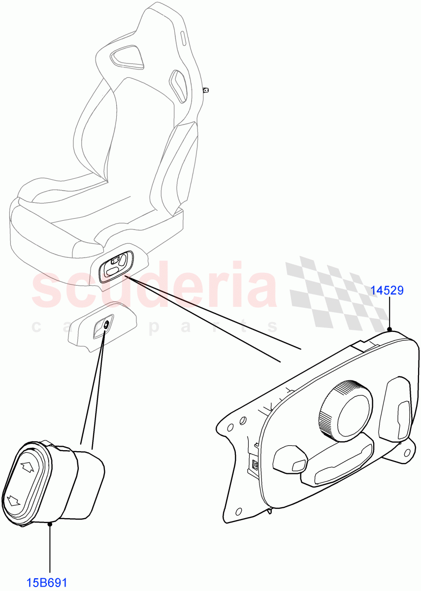 Switches (Seats) (Itatiaia (Brazil)) ((V) FROMGT000001) of Land Rover Land Rover Range Rover Evoque (2012-2018) [2.0 Turbo Diesel]