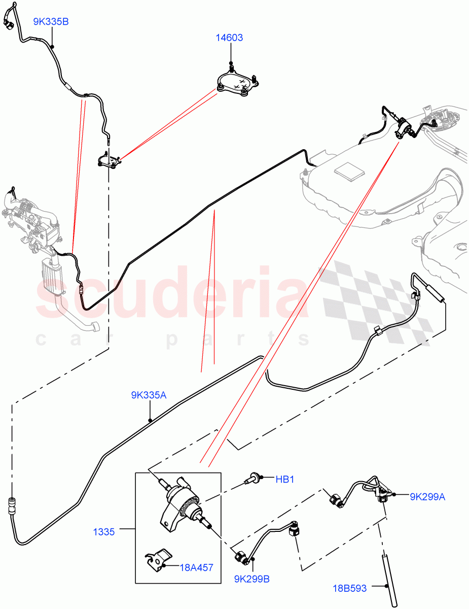 Auxiliary Fuel Fired Pre-Heater (Heater Fuel Supply) (With Fuel Fired Heater, Fuel Fired Heater With Park Heat, Fuel Heater W/Pk Heat With Remote) ((V) FROMJA000001) of Land Rover Land Rover Range Rover Sport (2014+) [4.4 DOHC Diesel V8 DITC]