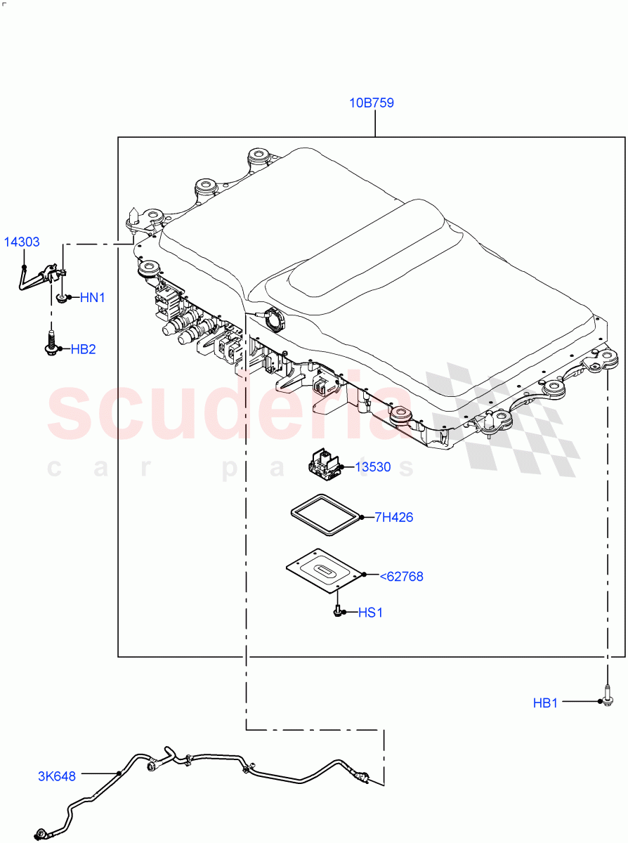 Hybrid Electrical Modules (Traction Battery) (Changsu (China), Electric Engine Battery-PHEV) of Land Rover Land Rover Range Rover Evoque (2019+) [2.0 Turbo Diesel]