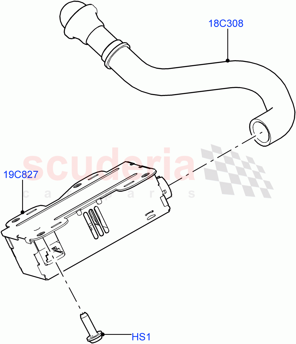 Heater/Air Cond.External Components (Ioniser, Solihull Plant Build) (Cabin Air Quality Ionisation) ((V) FROMJA000001) of Land Rover Land Rover Discovery 5 (2017+) [3.0 Diesel 24V DOHC TC]